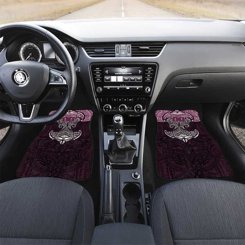Personalized Manly Warringah Sea Eagles Car Mats Polynesian Tribal Pattern Style