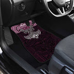 Personalized Manly Warringah Sea Eagles Car Mats Polynesian Tribal Pattern Style