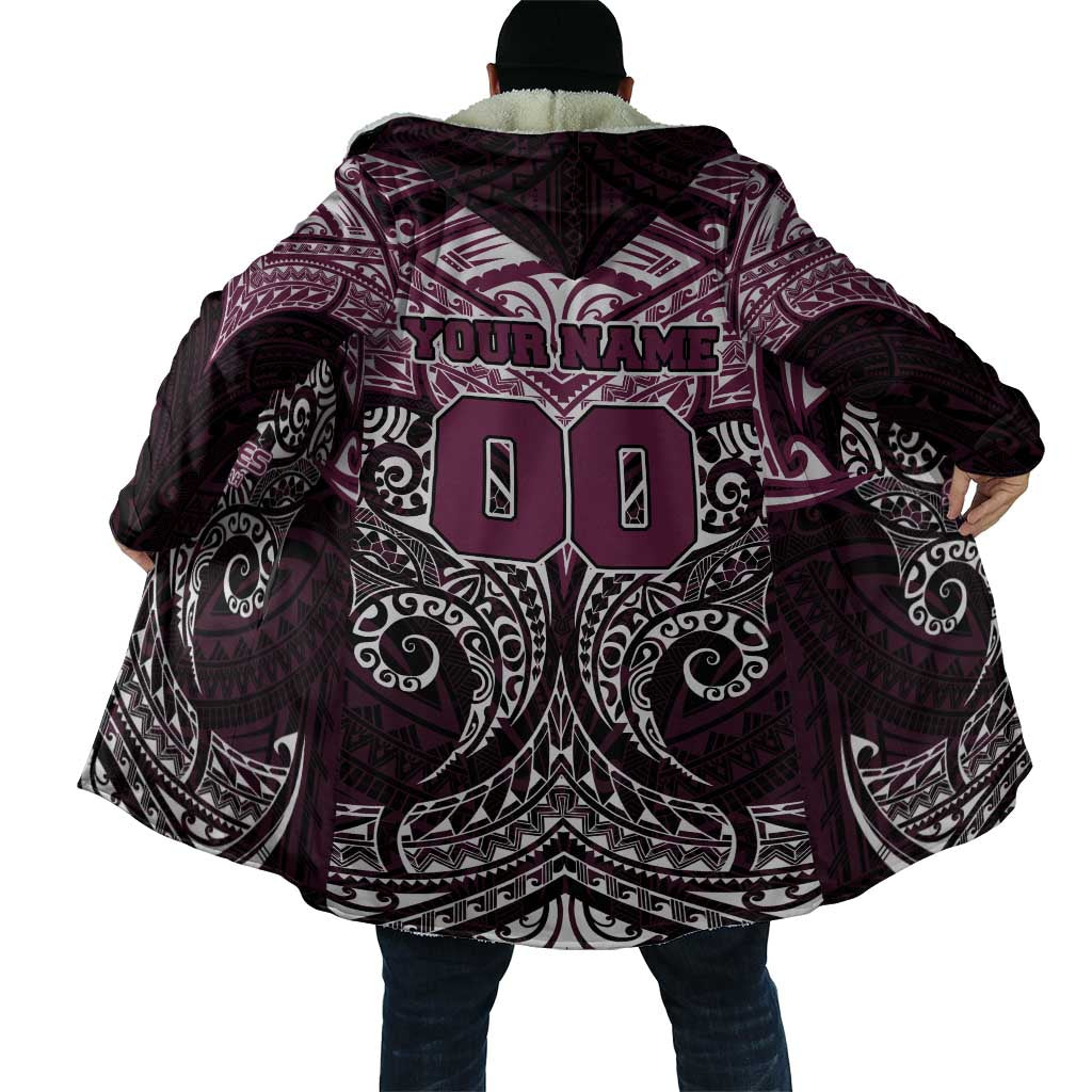 Personalized Manly Warringah Sea Eagles Cloak Polynesian Tribal Pattern Style