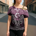Personalized Manly Warringah Sea Eagles Cross Shoulder Shirt Polynesian Tribal Pattern Style