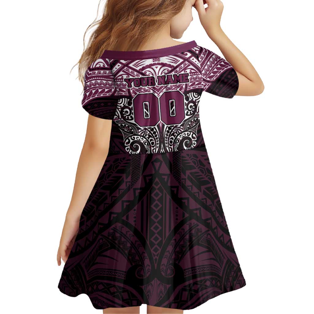 Personalized Manly Warringah Sea Eagles Family Matching Long Sleeve Bodycon Dress and Hawaiian Shirt Polynesian Tribal Pattern Style