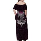 Personalized Manly Warringah Sea Eagles Family Matching Off Shoulder Maxi Dress and Hawaiian Shirt Polynesian Tribal Pattern Style