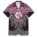 Personalized Manly Warringah Sea Eagles Family Matching Puletasi and Hawaiian Shirt Polynesian Tribal Pattern Style