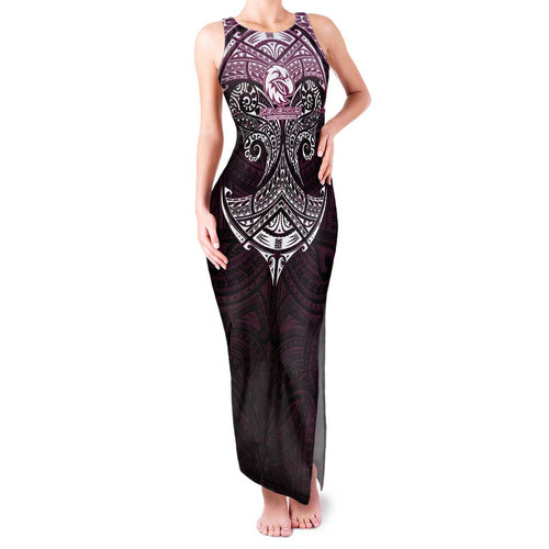 Personalized Manly Warringah Sea Eagles Family Matching Tank Maxi Dress and Hawaiian Shirt Polynesian Tribal Pattern Style