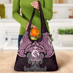 Personalized Manly Warringah Sea Eagles Grocery Bag Polynesian Tribal Pattern Style