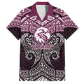 Personalized Manly Warringah Sea Eagles Hawaiian Shirt Polynesian Tribal Pattern Style