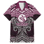 Personalized Manly Warringah Sea Eagles Hawaiian Shirt Polynesian Tribal Pattern Style