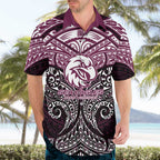Personalized Manly Warringah Sea Eagles Hawaiian Shirt Polynesian Tribal Pattern Style