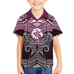 Personalized Manly Warringah Sea Eagles Hawaiian Shirt Polynesian Tribal Pattern Style