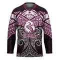 Personalized Manly Warringah Sea Eagles Hockey Jersey Polynesian Tribal Pattern Style