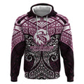 Personalized Manly Warringah Sea Eagles Hoodie Polynesian Tribal Pattern Style