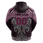 Personalized Manly Warringah Sea Eagles Hoodie Polynesian Tribal Pattern Style