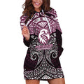 Personalized Manly Warringah Sea Eagles Hoodie Dress Polynesian Tribal Pattern Style