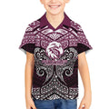 Personalized Manly Warringah Sea Eagles Kid Hawaiian Shirt Polynesian Tribal Pattern Style