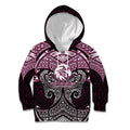 Personalized Manly Warringah Sea Eagles Kid Hoodie Polynesian Tribal Pattern Style