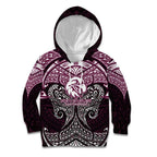 Personalized Manly Warringah Sea Eagles Kid Hoodie Polynesian Tribal Pattern Style