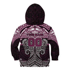 Personalized Manly Warringah Sea Eagles Kid Hoodie Polynesian Tribal Pattern Style