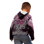 Personalized Manly Warringah Sea Eagles Kid Hoodie Polynesian Tribal Pattern Style