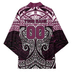 Personalized Manly Warringah Sea Eagles Kimono Polynesian Tribal Pattern Style