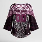 Personalized Manly Warringah Sea Eagles Kimono Sleeve Blouse Polynesian Tribal Pattern Style