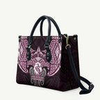 Personalized Manly Warringah Sea Eagles Leather Bag Polynesian Tribal Pattern Style