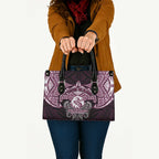 Personalized Manly Warringah Sea Eagles Leather Bag Polynesian Tribal Pattern Style