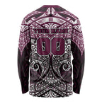 Personalized Manly Warringah Sea Eagles Long Sleeve Shirt Polynesian Tribal Pattern Style