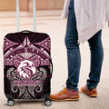 Personalized Manly Warringah Sea Eagles Luggage Cover Polynesian Tribal Pattern Style