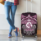 Personalized Manly Warringah Sea Eagles Luggage Cover Polynesian Tribal Pattern Style