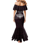 Personalized Manly Warringah Sea Eagles Mermaid Dress Polynesian Tribal Pattern Style