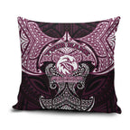 Personalized Manly Warringah Sea Eagles Pillow Cover Polynesian Tribal Pattern Style