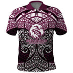 Personalized Manly Warringah Sea Eagles Polo Shirt Polynesian Tribal Pattern Style