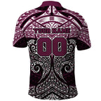 Personalized Manly Warringah Sea Eagles Polo Shirt Polynesian Tribal Pattern Style