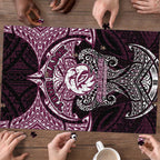 Personalized Manly Warringah Sea Eagles Puzzle Polynesian Tribal Pattern Style