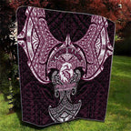 Personalized Manly Warringah Sea Eagles Quilt Polynesian Tribal Pattern Style