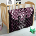 Personalized Manly Warringah Sea Eagles Quilt Polynesian Tribal Pattern Style