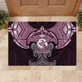 Personalized Manly Warringah Sea Eagles Rubber Doormat Polynesian Tribal Pattern Style