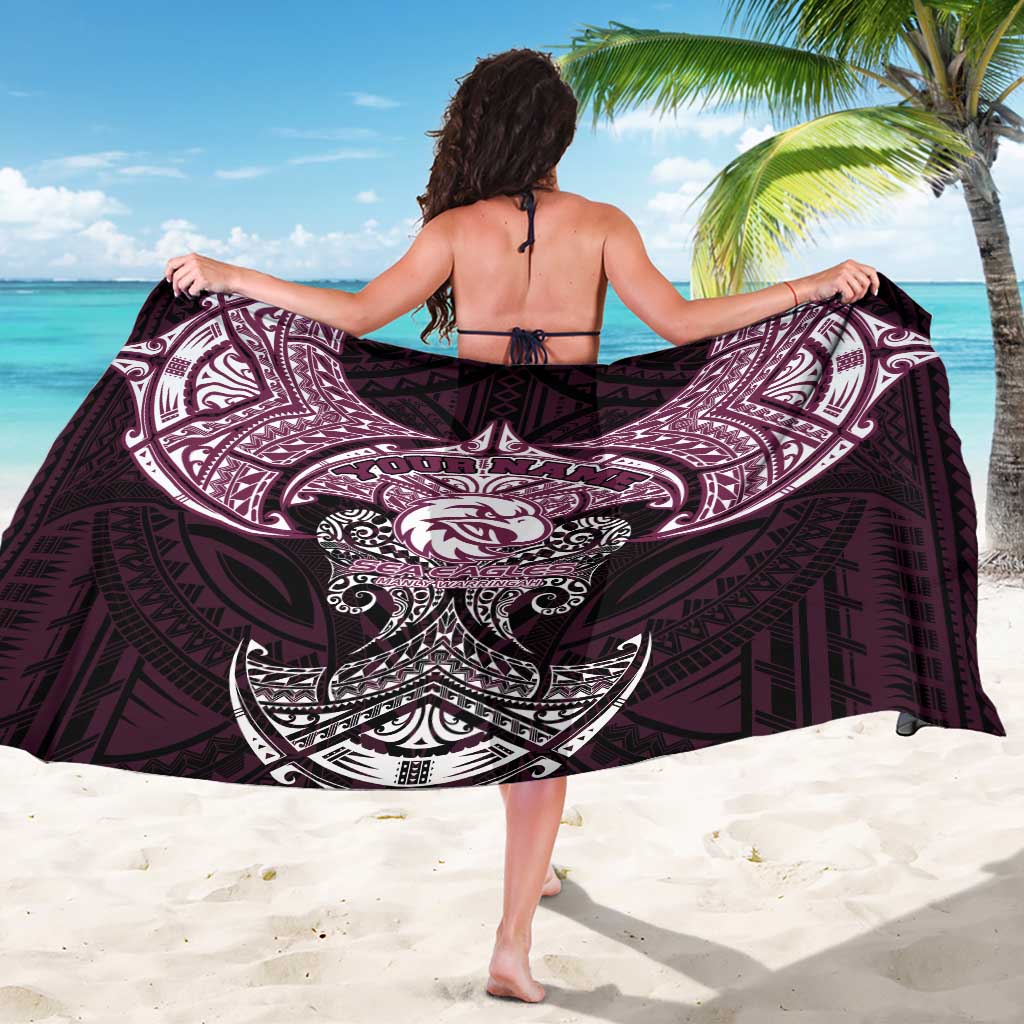 Personalized Manly Warringah Sea Eagles Sarong Polynesian Tribal Pattern Style
