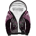 Personalized Manly Warringah Sea Eagles Sherpa Hoodie Polynesian Tribal Pattern Style