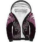 Personalized Manly Warringah Sea Eagles Sherpa Hoodie Polynesian Tribal Pattern Style