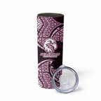 Personalized Manly Warringah Sea Eagles Skinny Tumbler Polynesian Tribal Pattern Style