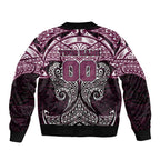 Personalized Manly Warringah Sea Eagles Sleeve Zip Bomber Jacket Polynesian Tribal Pattern Style