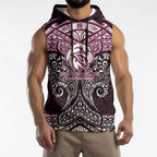 Personalized Manly Warringah Sea Eagles Sleeveless Hoodie Polynesian Tribal Pattern Style