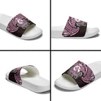 Personalized Manly Warringah Sea Eagles Slide Sandals Polynesian Tribal Pattern Style