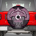 Personalized Manly Warringah Sea Eagles Spare Tire Cover Polynesian Tribal Pattern Style
