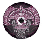 Personalized Manly Warringah Sea Eagles Spare Tire Cover Polynesian Tribal Pattern Style