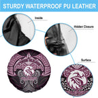 Personalized Manly Warringah Sea Eagles Spare Tire Cover Polynesian Tribal Pattern Style