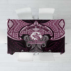 Personalized Manly Warringah Sea Eagles Tablecloth Polynesian Tribal Pattern Style
