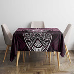 Personalized Manly Warringah Sea Eagles Tablecloth Polynesian Tribal Pattern Style