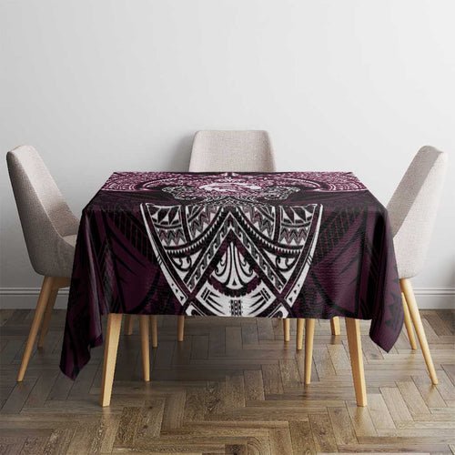 Personalized Manly Warringah Sea Eagles Tablecloth Polynesian Tribal Pattern Style
